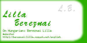 lilla bereznai business card